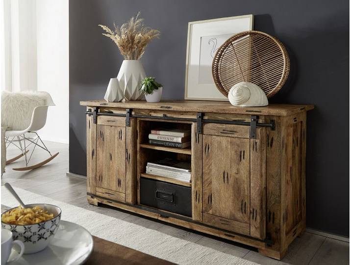 Sideboard 130x70cm 'Railroad' Mango & Eisen