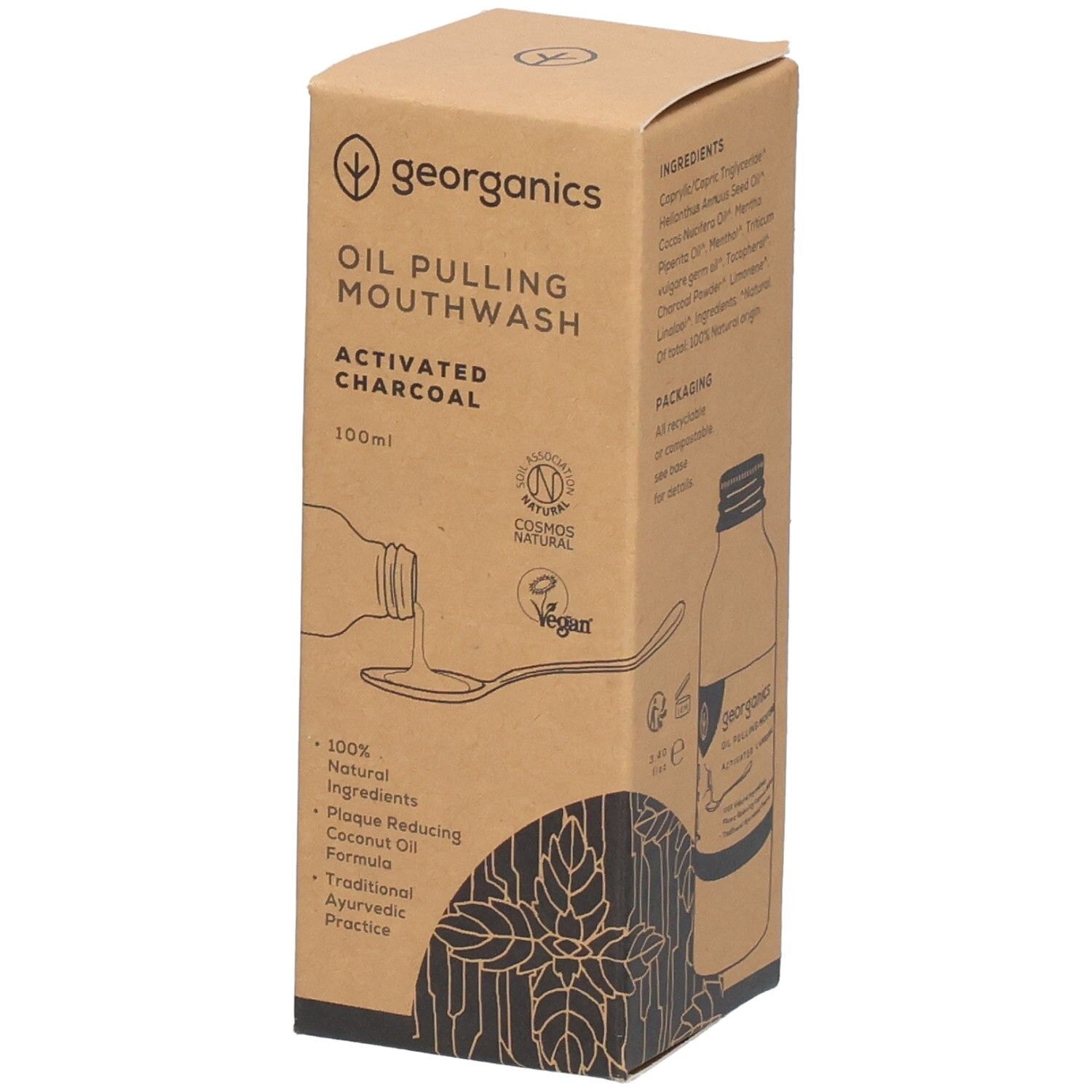 Georganics Mwae OEL Aktivk 100 ml Mundwasser