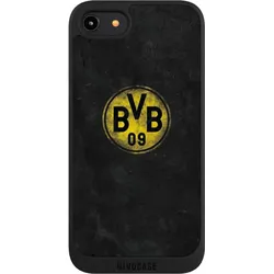 Nivocase Handyhülle für Apple iPhone 7 Hülle NIVOpure Case Schwarz BVB Borussia Dortmund Fanartikel (Apple iPhone 7), Smartphone Hülle, Schwarz