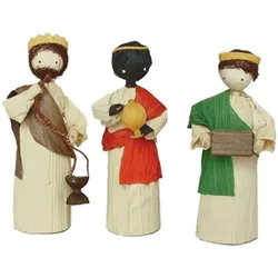 Bottsa, Weihnachtsdeko, Mini-Figur Heilige drei Könige 10 cm, Detailfarbe