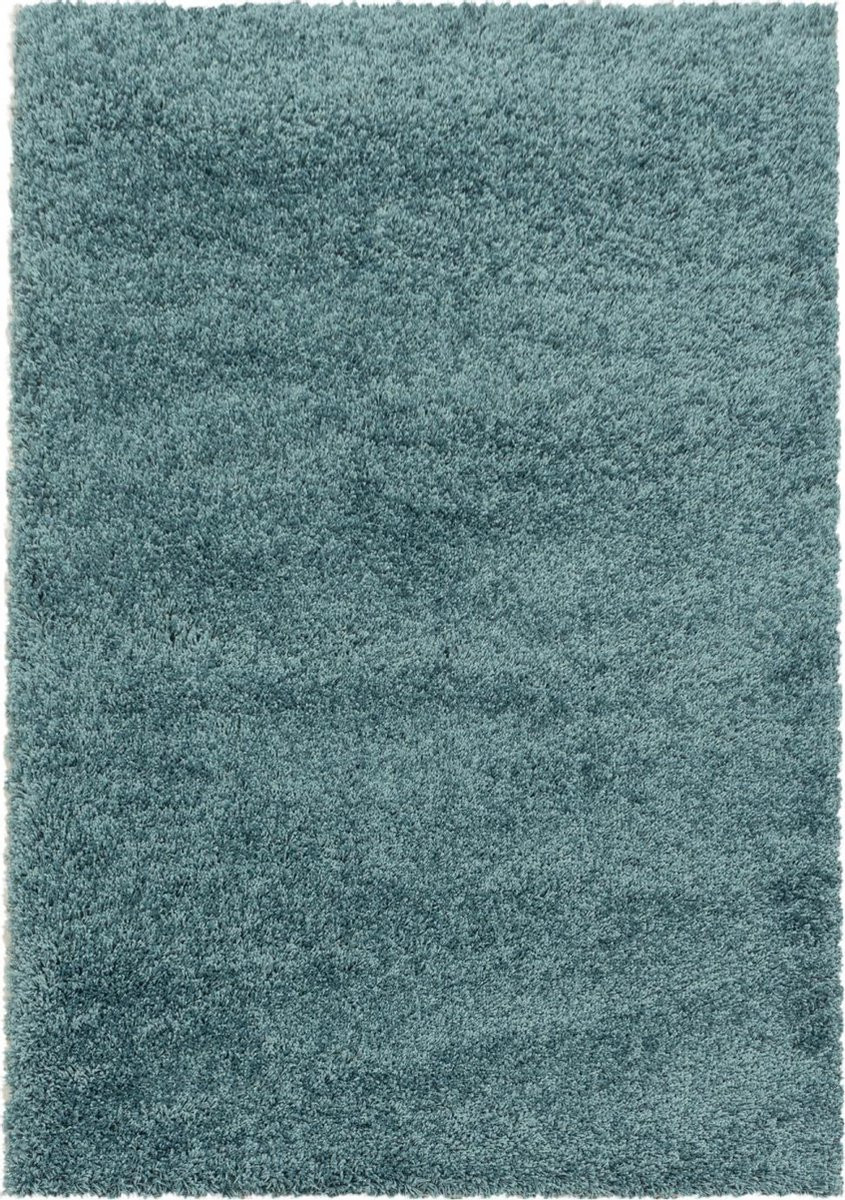 Modern hoogpolig vloerkleed Sydney - Aqua - 240 x 340 cm
