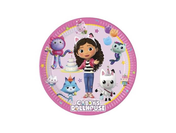 PROCOS Gabby´s Poppenhuis Papieren Feestborden (8 stuks - 9in/23cms)