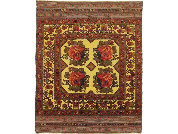 Afghan Nimbaft Teppich 212x265 Handgewebt Orientteppich Wolle
