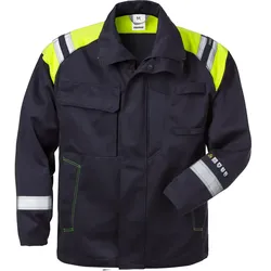 Flammschutz Bundjacke "4174 ATHS" Flamestat marine/gelb - M - Blau