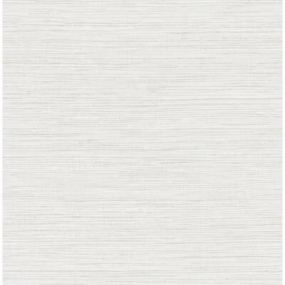 Advantage Alton Off-White Faux Grasscloth Wallpaper