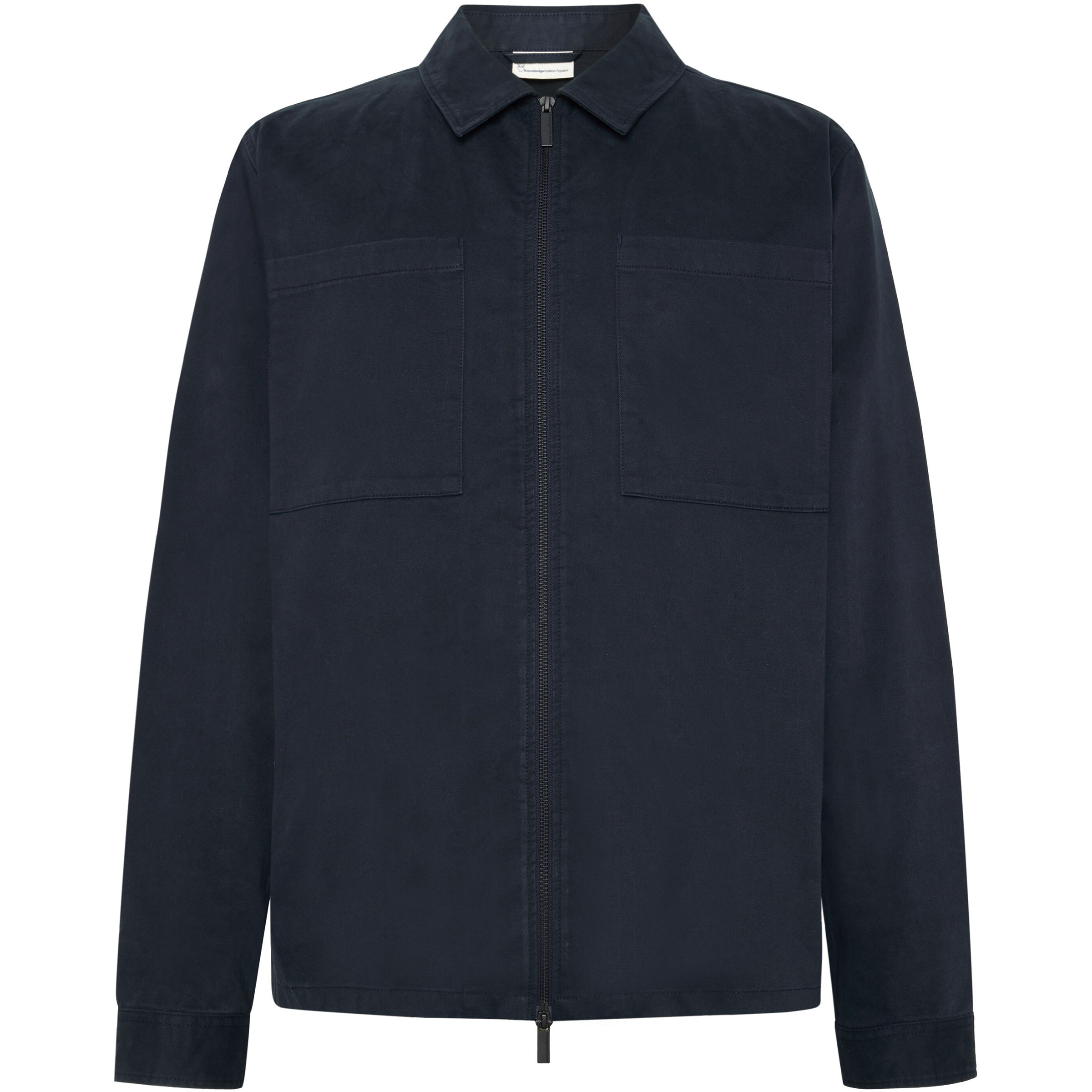 KnowledgeCotton Apparel Regular Fit Twill Herren Freizeitjacke, Parkas blau Größe S Lifestyle Atmungsaktiv