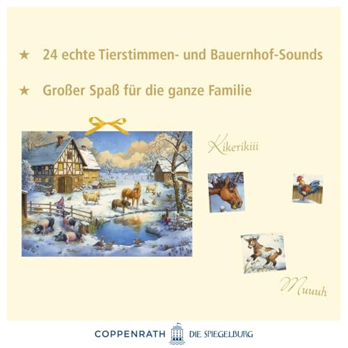 Coppenrath & Fürst Sound-adventskalender Unsere Tiere auf dem Land met 24 dierengeluiden en boerderijgeluiden