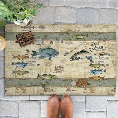 Laural Home Catch of the Day Outdoor Door Mat