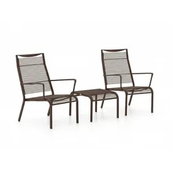 Apple Bee Hawaii Lounge Balkonmöbel-Set 3-teilig stapelbar