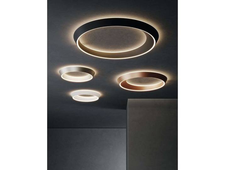 Tidal 75 Plafonnier 2700K Mat Blanc - Lodes - Salon / séjour - Aluminium - Anneau