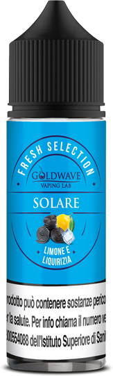 Goldwave Solare Liquido Shot 20ml Limone Liquirizia Ghiaccio