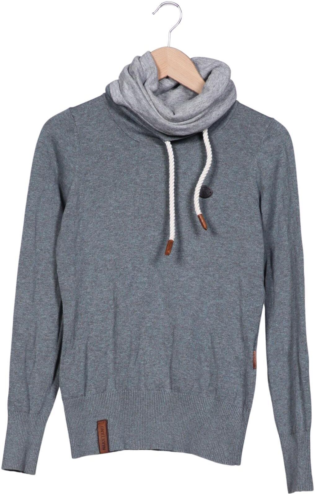 Naketano Damen Pullover, Grau, Gr. M, Baumwolle - Second Hand