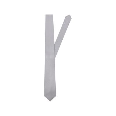 Krawatte SEIDENSTICKER "Schwarze Rose", Herren, silber, Seide, Krawatten, Gestreift