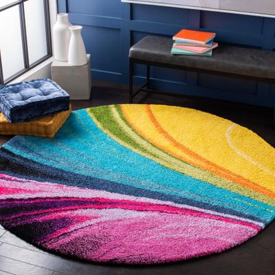 SAFAVIEH Fiesta Shag Christin Abstract Rug