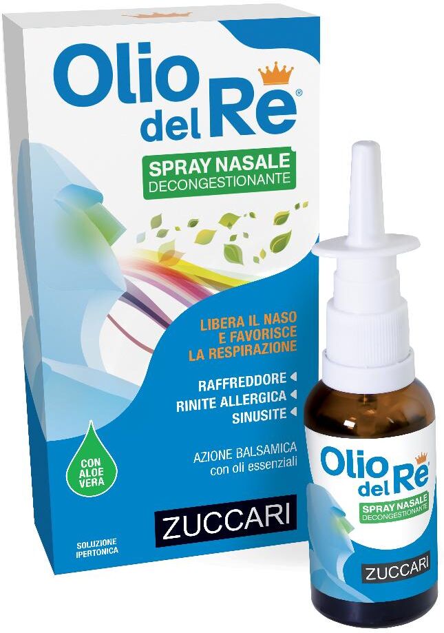 ZUCCARI Srl Zuccari - Olio Del Re Spray Nasale 30ml - Rimedio Naturale per la Respirazione