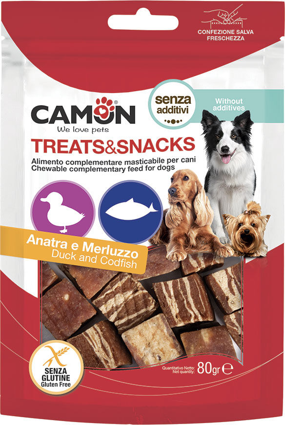 Camon Cubetti Anatra Merluzzo 80g