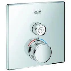 Grohe Grohtherm SmartControl Thermostat mit einem Absperrventil, 29123000, Farbe: Chrom