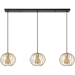 Lucide, Pendelleuchte, DANZA - Pendelleuchten - 3xE27 - Mattes Gold / Messing 21428/03/02 (E27)