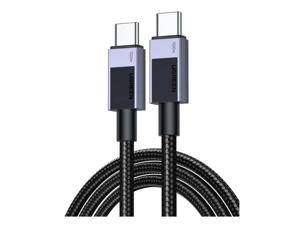 UGREEN L513 100W USB-C auf USB-C Schnellladekabel, 3m, grau 45065