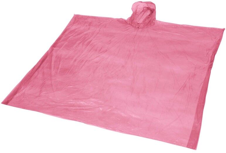 Poncho de pluie jetable personnalisable Ziva rouge