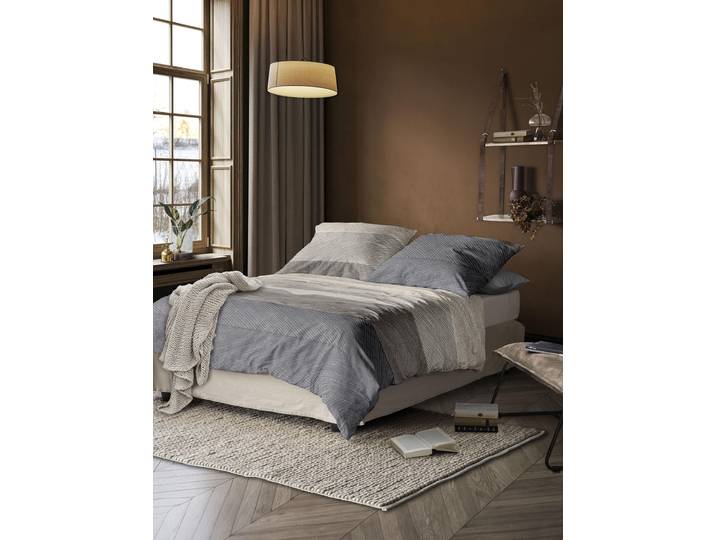 Bettwäsche IRISETTE 8430 , natur, B/L: 200cm x 200cm, 1 Stk., 2 Stk., Feinbiber, B/L: 80cm x 80cm, 3 Stk., Feinbiber, Obermaterial: 100% Baumwolle, Bettwäsche, Bettwäsche, moderner Klassiker mit Reissverschluss