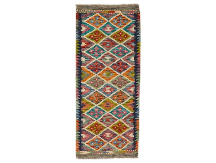 Kelim Afghan Teppich 63x148 Handgewebt Orientteppich Läufer Wolle