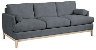 Hartwell 86-Inch Sofa with Latte Finish - Stocked - Bennett Slate Crypton - Ballard Designs