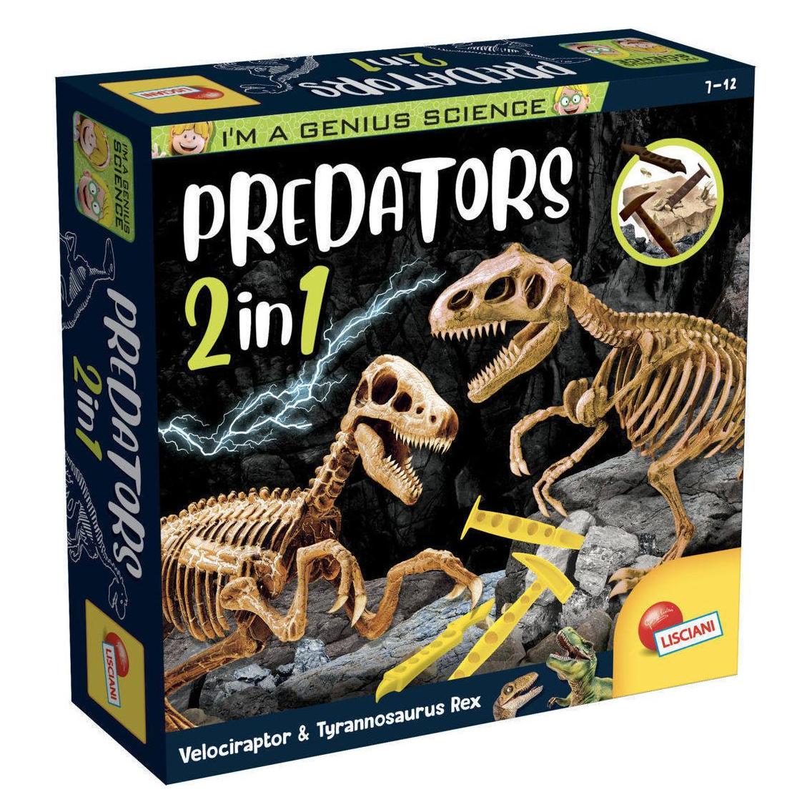 Lisciani 95421 - LISCIANI- I'M A GENIUS PREDATORS 2 IN 1 (39156)