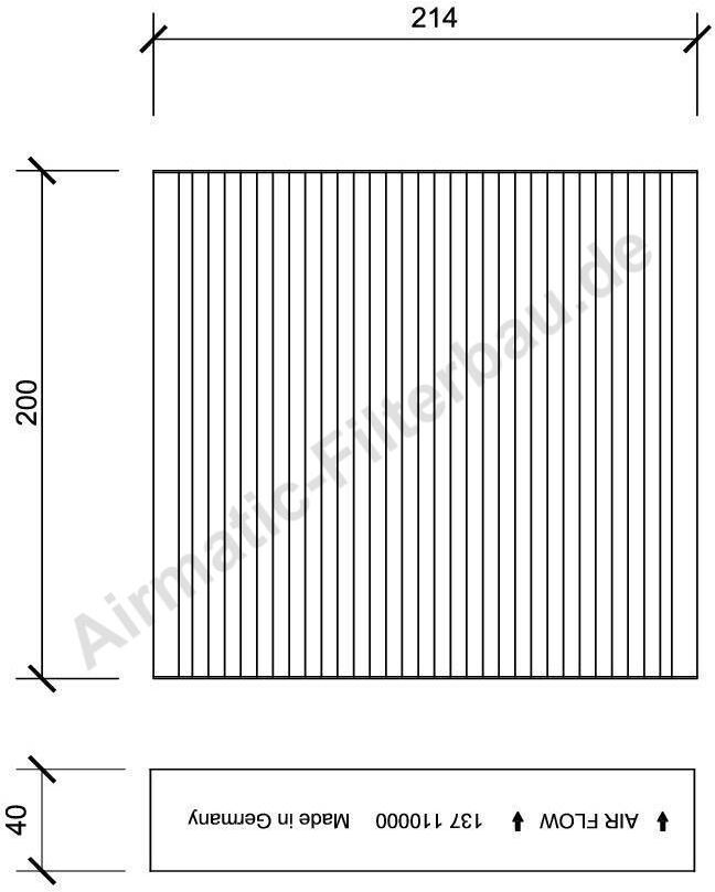 Airmatic Filterbau Filter, Innenraumluft If0137
