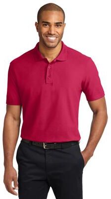 Port Authority K510 Stain-Release Polo Shirt in Red size 6XL   Cotton/Polyester Blend