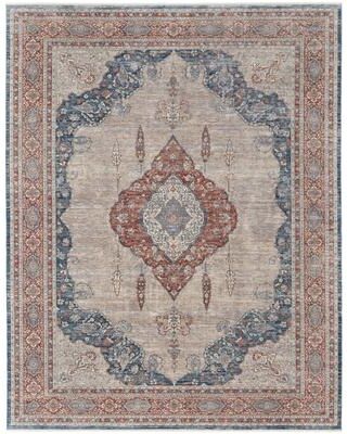 Grand Bazaar Gilford Machine Made Medallion Transitional Area Rug