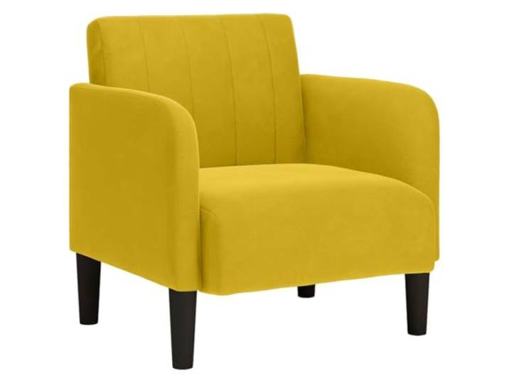 Heofavd Samtsessel mit Armlehnen Gelb 68x68x70 cm Polstersessel