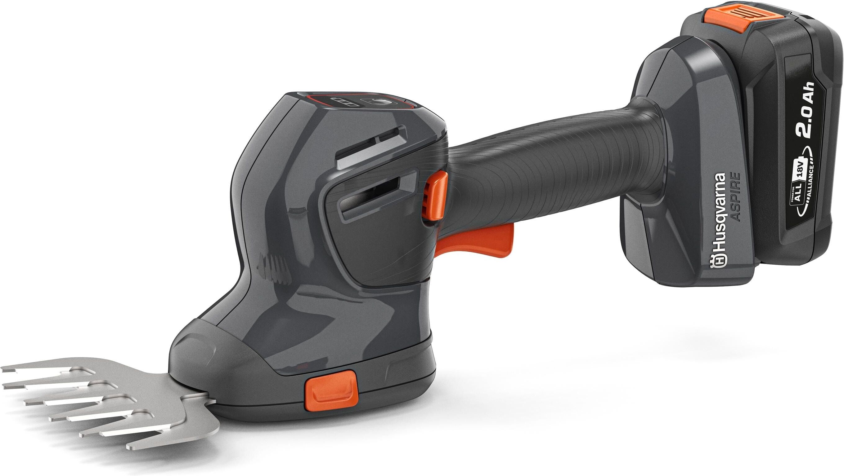 Akku-Strauchschere HUSQVARNA "Aspire S20-P4A", grau (bunt), Gartenscheren-Maschinen, Akku-Strauchschere bunt Einheitsgröße