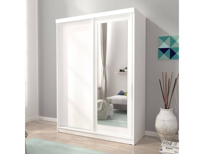 Designer Schrank Aime - Weiß - Luxusbetten24