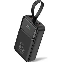 Forever Powerbank TB-400 PD QC 65 W 20.000 mAh schwarz (20000 mAh, 65 W), Powerbank, Schwarz