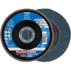 PFERD TOOLS POLIFAN POWER Fächerscheibe PFC konisch Leistungslinie SG STEELOX für Stahl/Edelstahl - 67785126