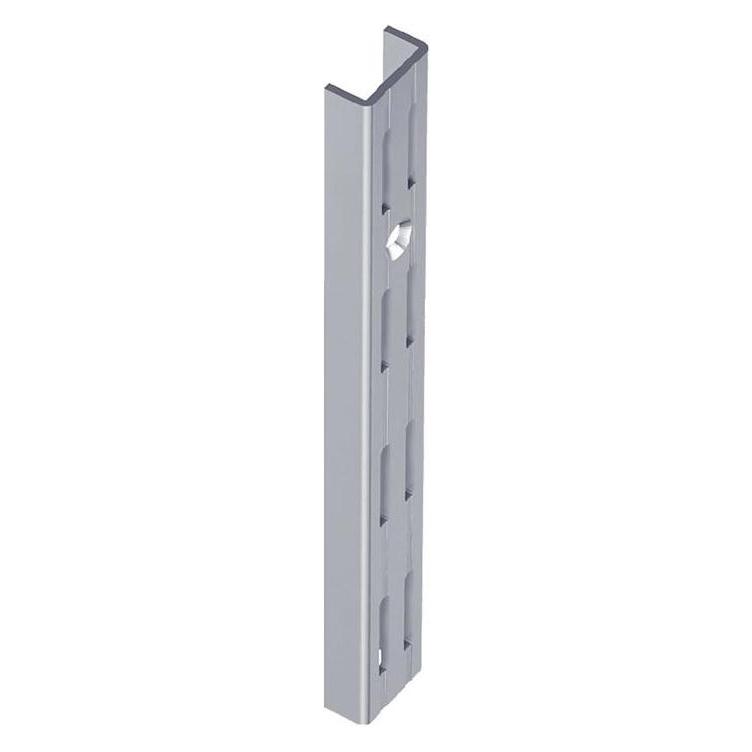Element-System Wandschiene Länge 500 mm weissaluminum Stahl zweireihige Lochung (10001-00046)