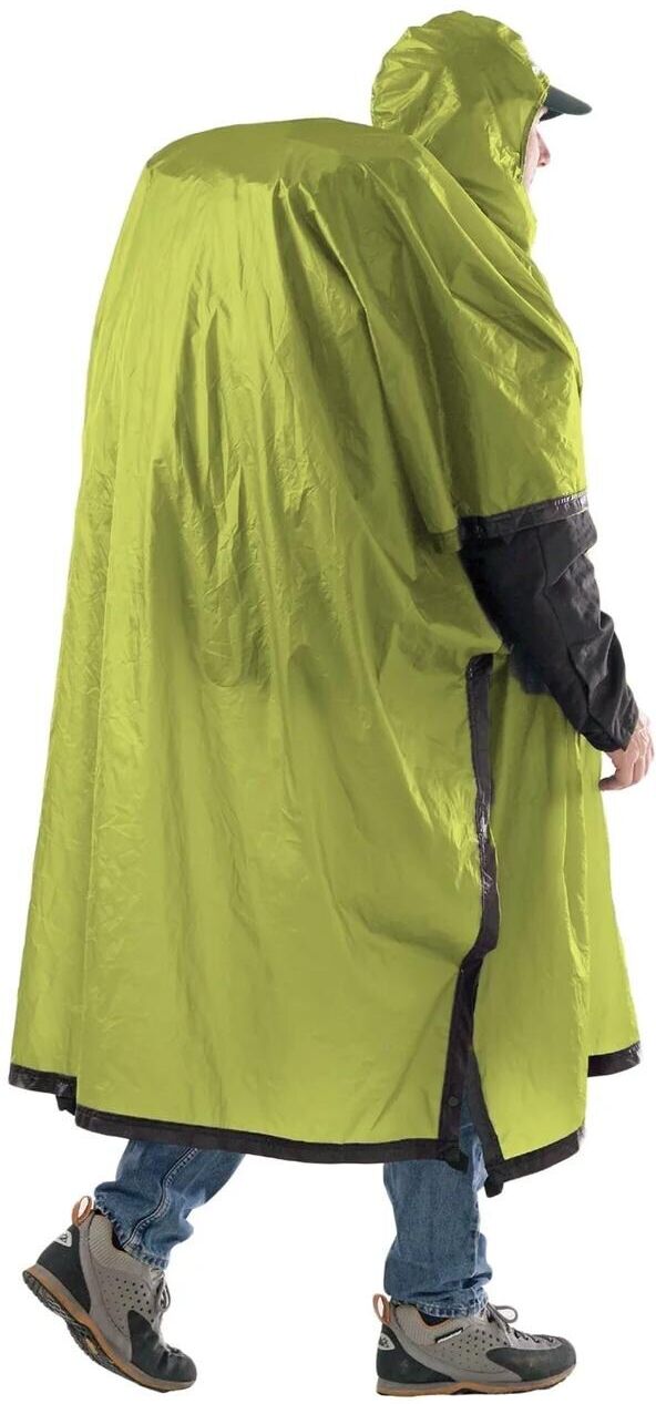 Regenponcho SEA TO SUMMIT, grün (limettengrün), Obermaterial: 100% Nylon, Jacken Regenponcho limettengrün Einheitsgröße