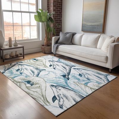 Addison Rugs Premium Washable Super Soft Coastal Sealife Mayfield Rug