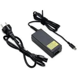 Acer 100W USB TYPE-C ADAPTER, BLACK (100 W), Notebook Netzteil, Schwarz