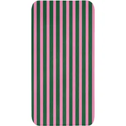 BADEMATTE Vertikale Streifen - Grün - Rosa Badteppich 60x120 cm