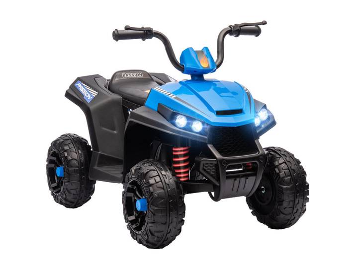 Aiyaplay Elektro Quad für Kinder 12V Kinderquad mit 4-Rad-Federung, MP3-Musikplayer, Blau, Metall, 55.5x62x85 cm, unisex, Freizeit & Co, Gartenspielzeug, Kinder-Elektrofahrzeuge