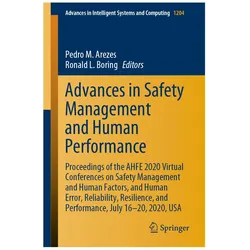 Advances in Safety Management and Human Performance, Fachbücher von Ronald L. Boring, Pedro M. Arezes