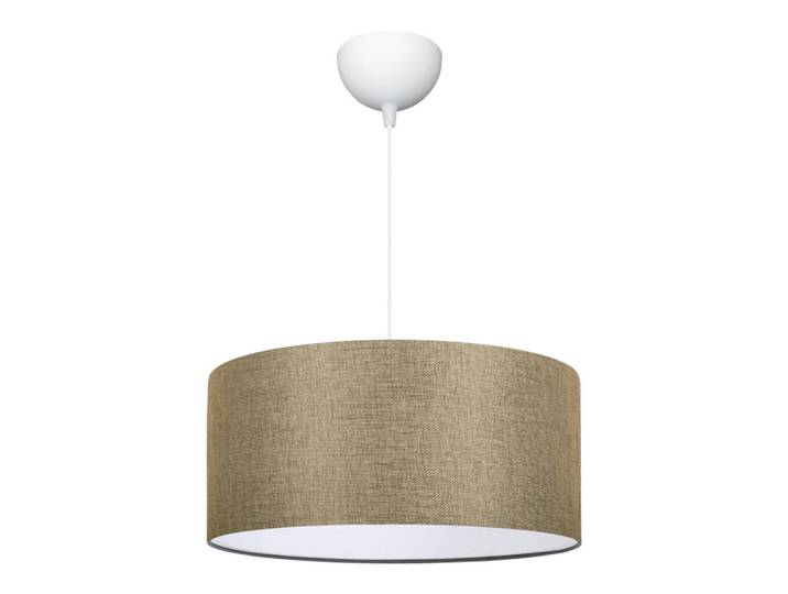 lux.pro Hängeleuchte Sutton, Beige, Textil, E27, 38x70x38 cm, Lampen & Leuchten, Innenbeleuchtung, Hängelampen, Pendelleuchte