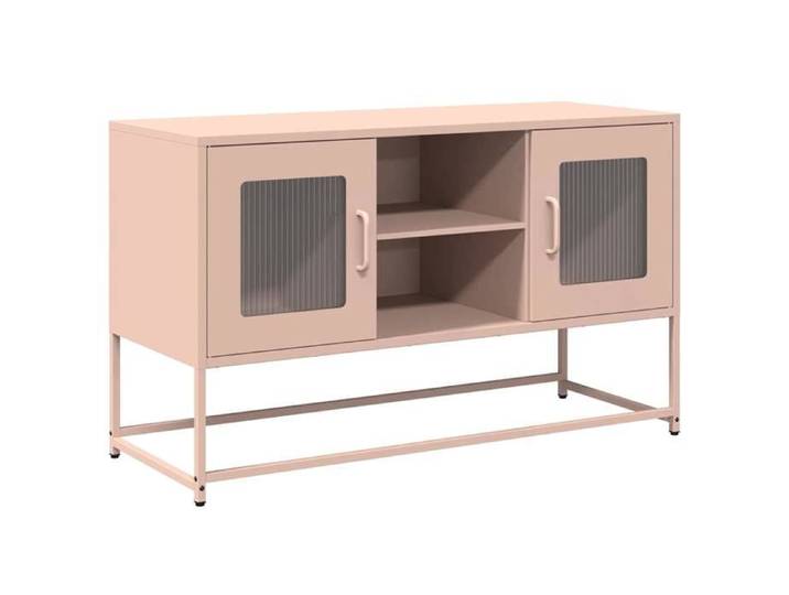 “Rabais Meuble TV/Armoire salon - Banc TV - KENNETH - rose 100 5x39x60 5 cm acier Août117640