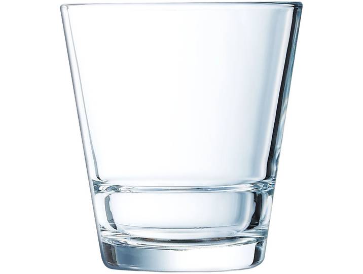Arcoroc Trinkgläser-Set Stack Up Transparent Glas H 9.2 cm 0.265 l 6 Stk - Trinkgläser-Set