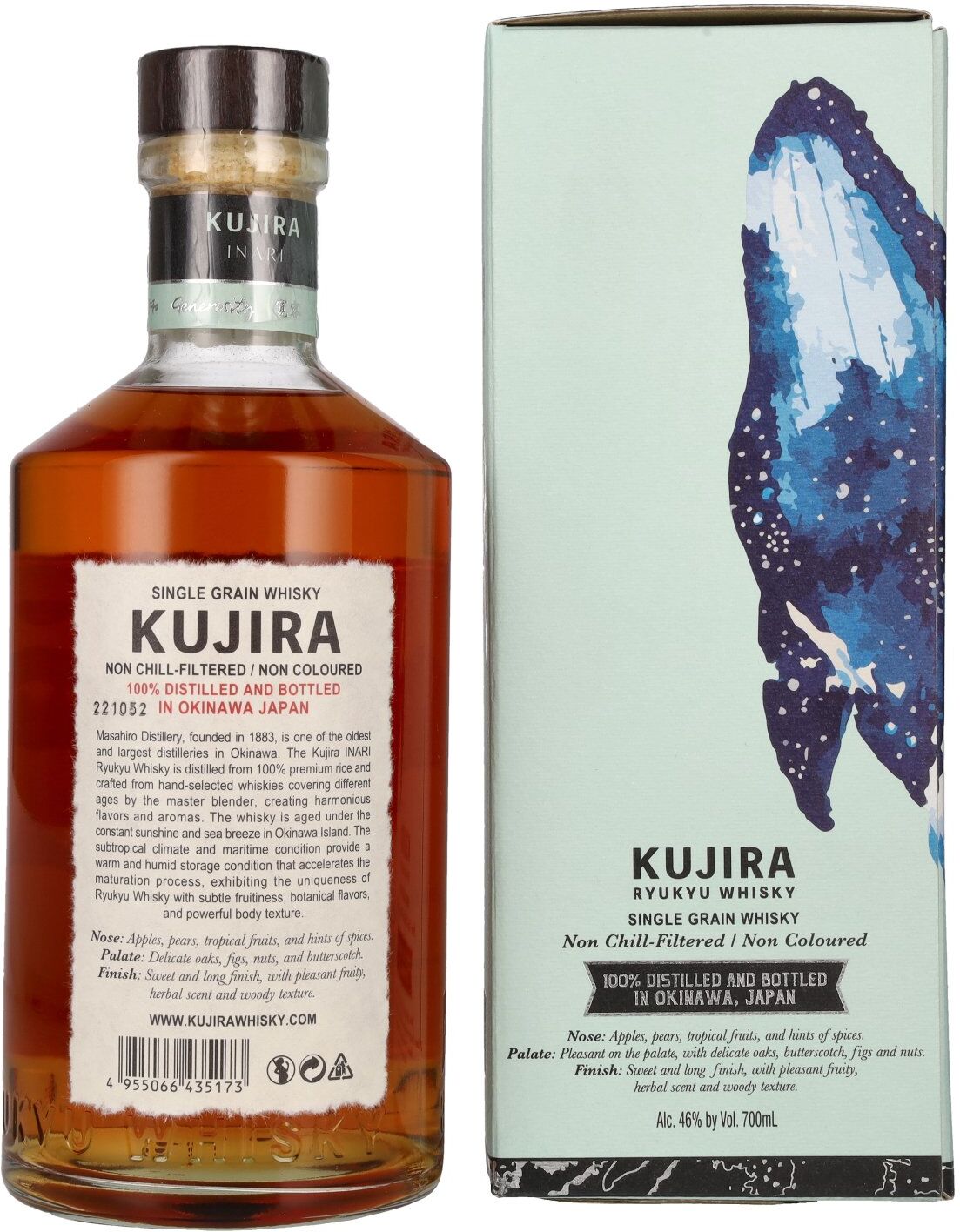 Kujira Ryukyu Whisky Kujira INARI Ryukyu Whisky 46% Vol. 0,7l in Geschenkbox
