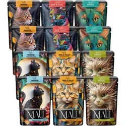 MAU Pastete und Filet – Nassfutter für Katzen MIX 12x85g