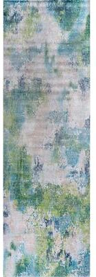 Beverly Rug Queen Abstract Non-Slip Rubber Back Washable Indoor Area Rug