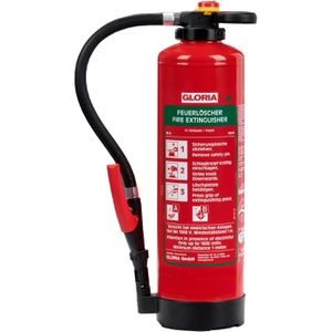 Gloria Feuerlöscher SKA+ 6 Pro 6 Liter, Schaumlöscher, 34A, 144B, Schlagknopf, fluorfrei